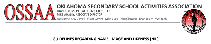 OSSAA BANNER FOR NIL Guidelines